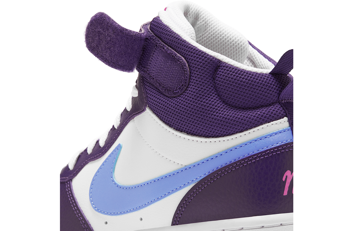 Nike Court Borough Mid 2 GS White / Eggplant