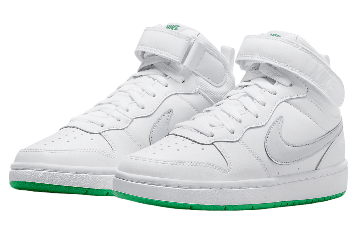 Nike Court Borough Mid 2 GS White / Stadium Green