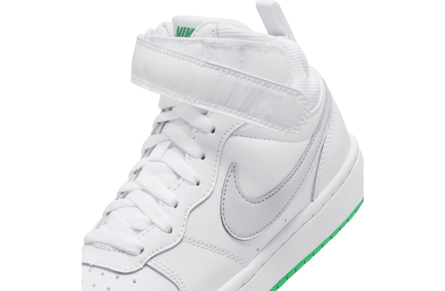 Nike Court Borough Mid 2 GS White / Stadium Green