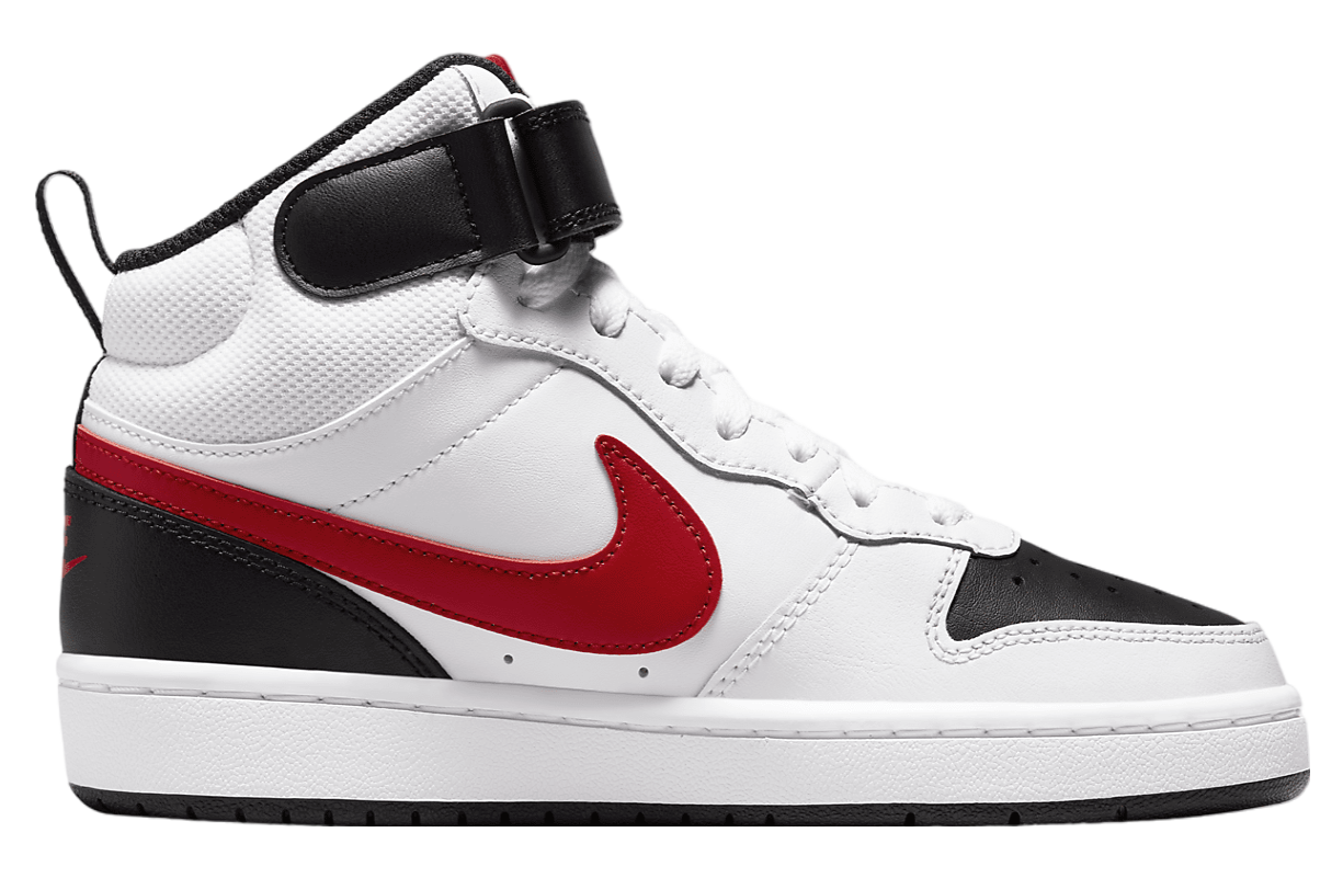 Nike Court Borough Mid 2 GS White / University Red