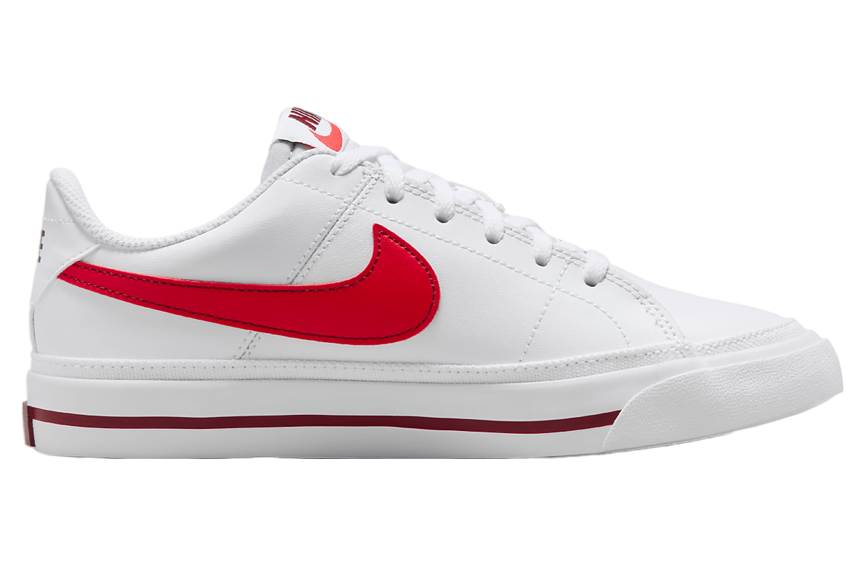 Nike Court Legacy GS White / Bright Crimson