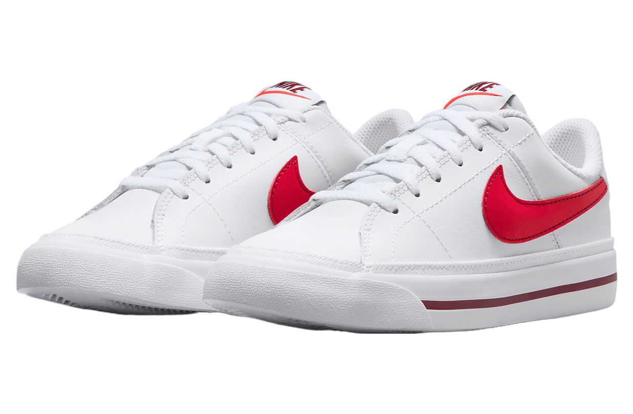 Nike Court Legacy GS White / Bright Crimson