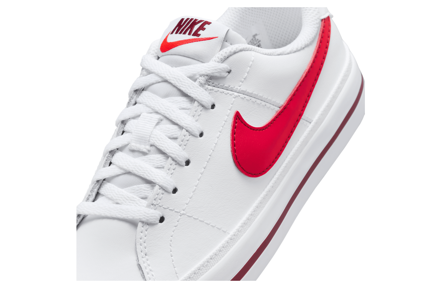 Nike Court Legacy GS White / Bright Crimson