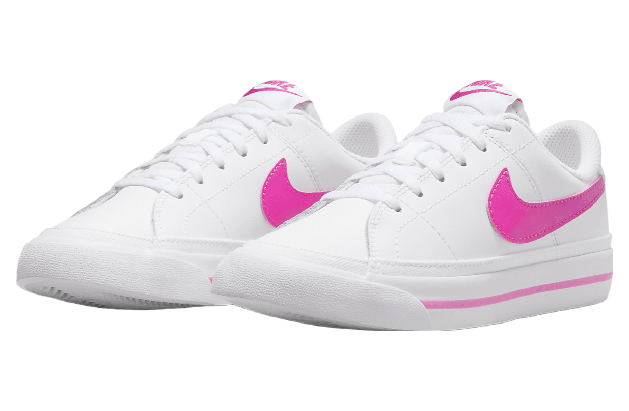 Nike Court Legacy GS White / Laser Fuchsia