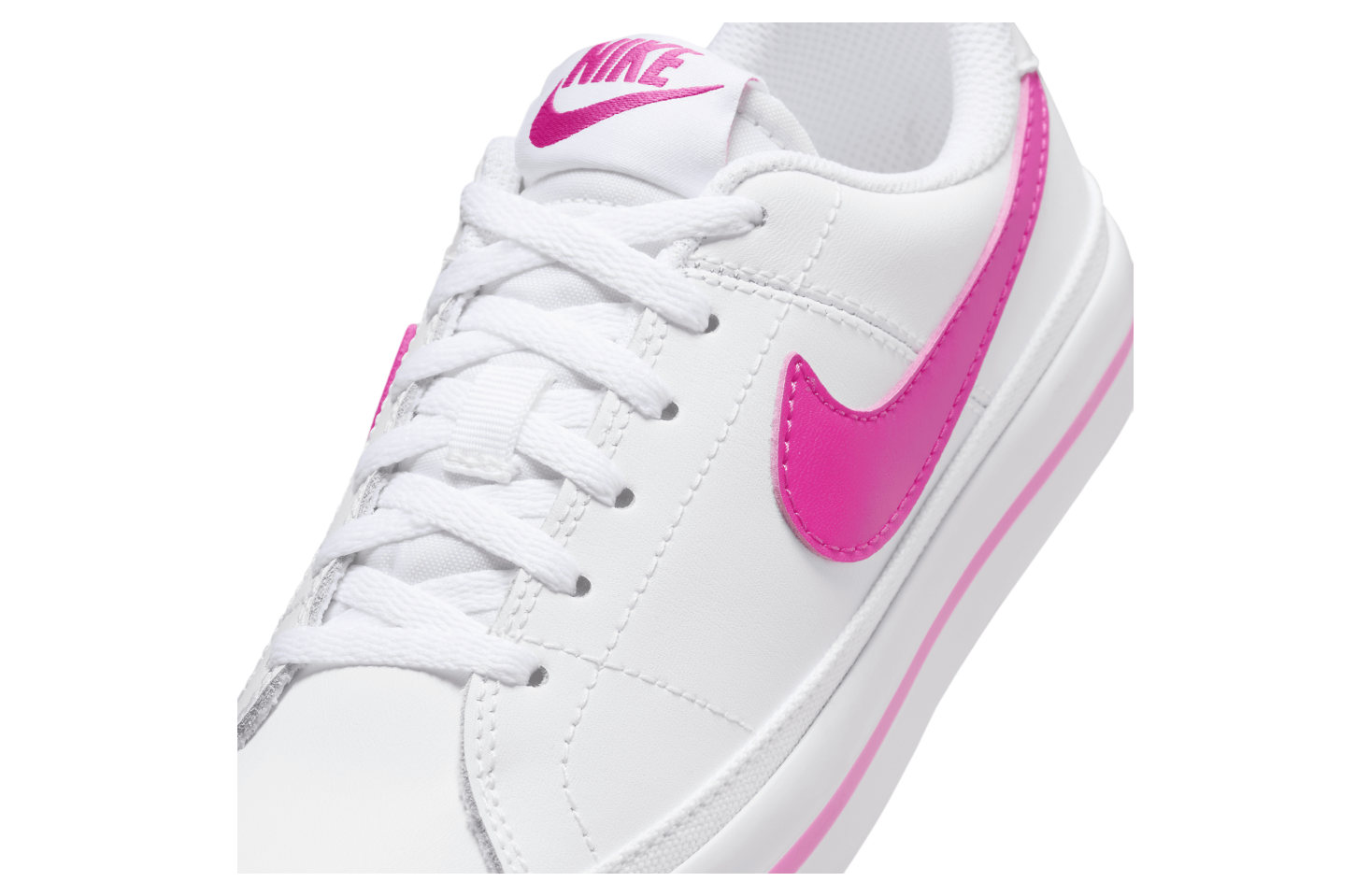 Nike Court Legacy GS White / Laser Fuchsia