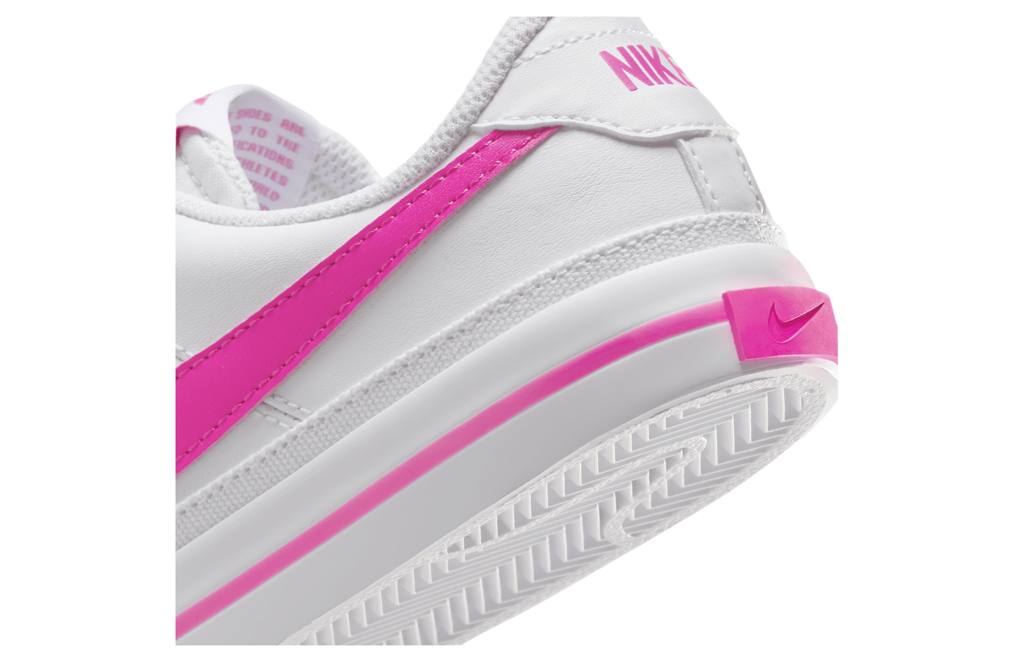 Nike Court Legacy GS White / Laser Fuchsia