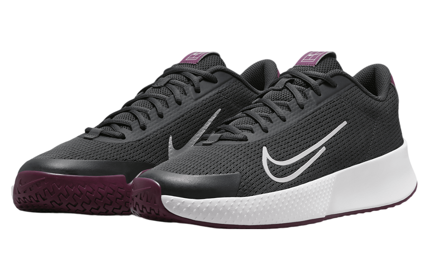 Nike Court Vapor Lite 2 Dark Smoke Grey / Sangria