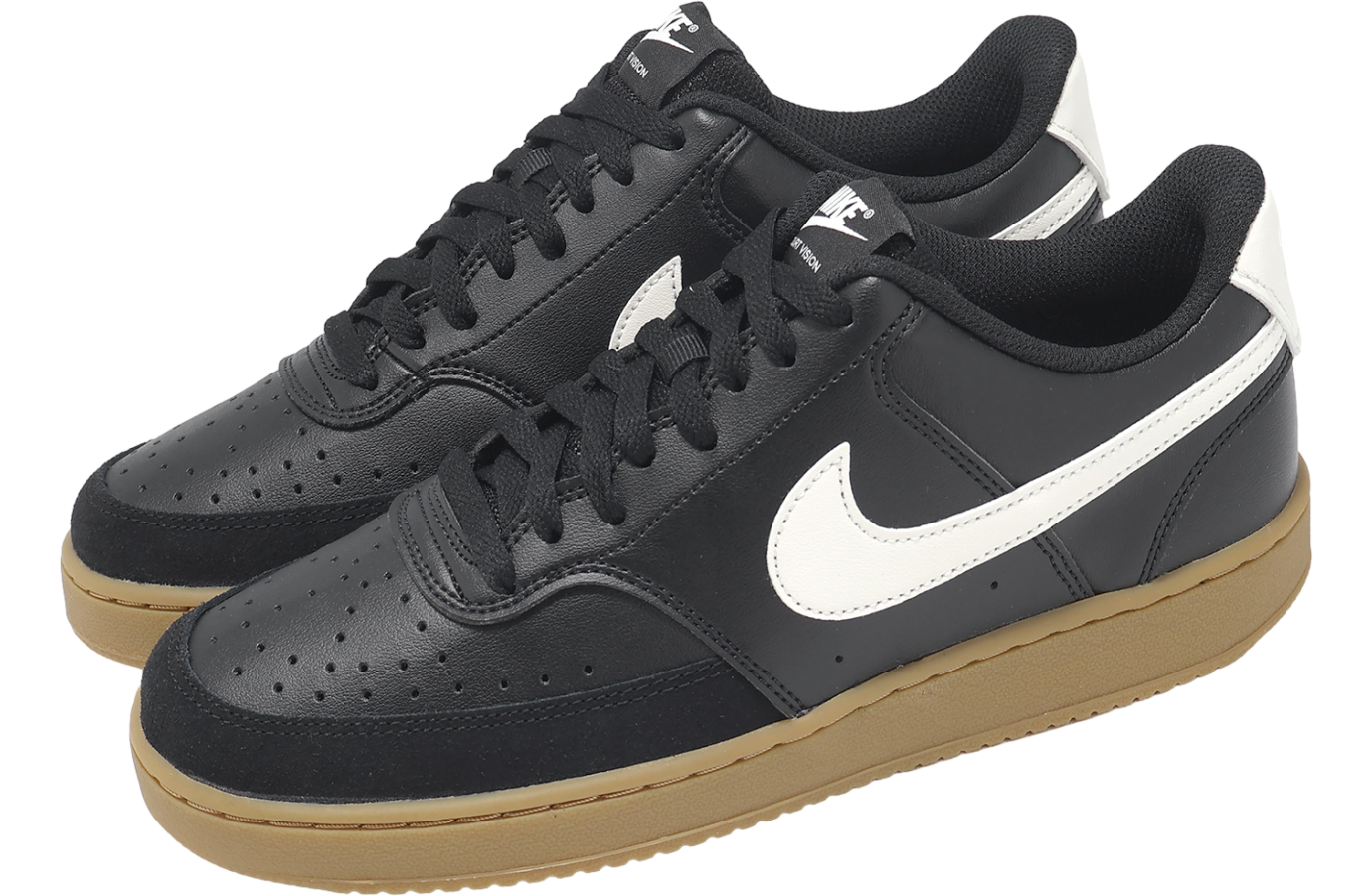 Nike Court Vision LO Black / Gum Light Brown