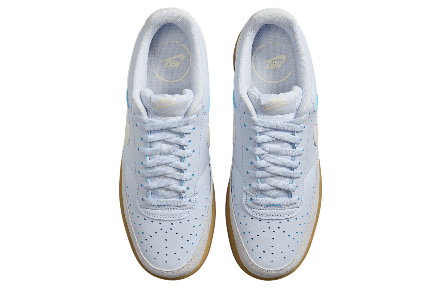 nike court vision low grey gum