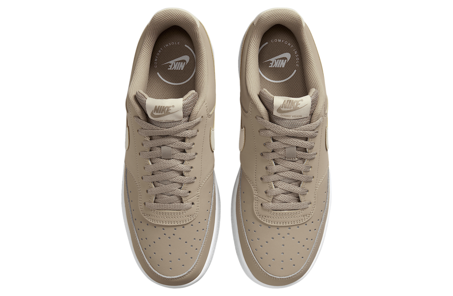 Nike Court Vision Low Khaki / White