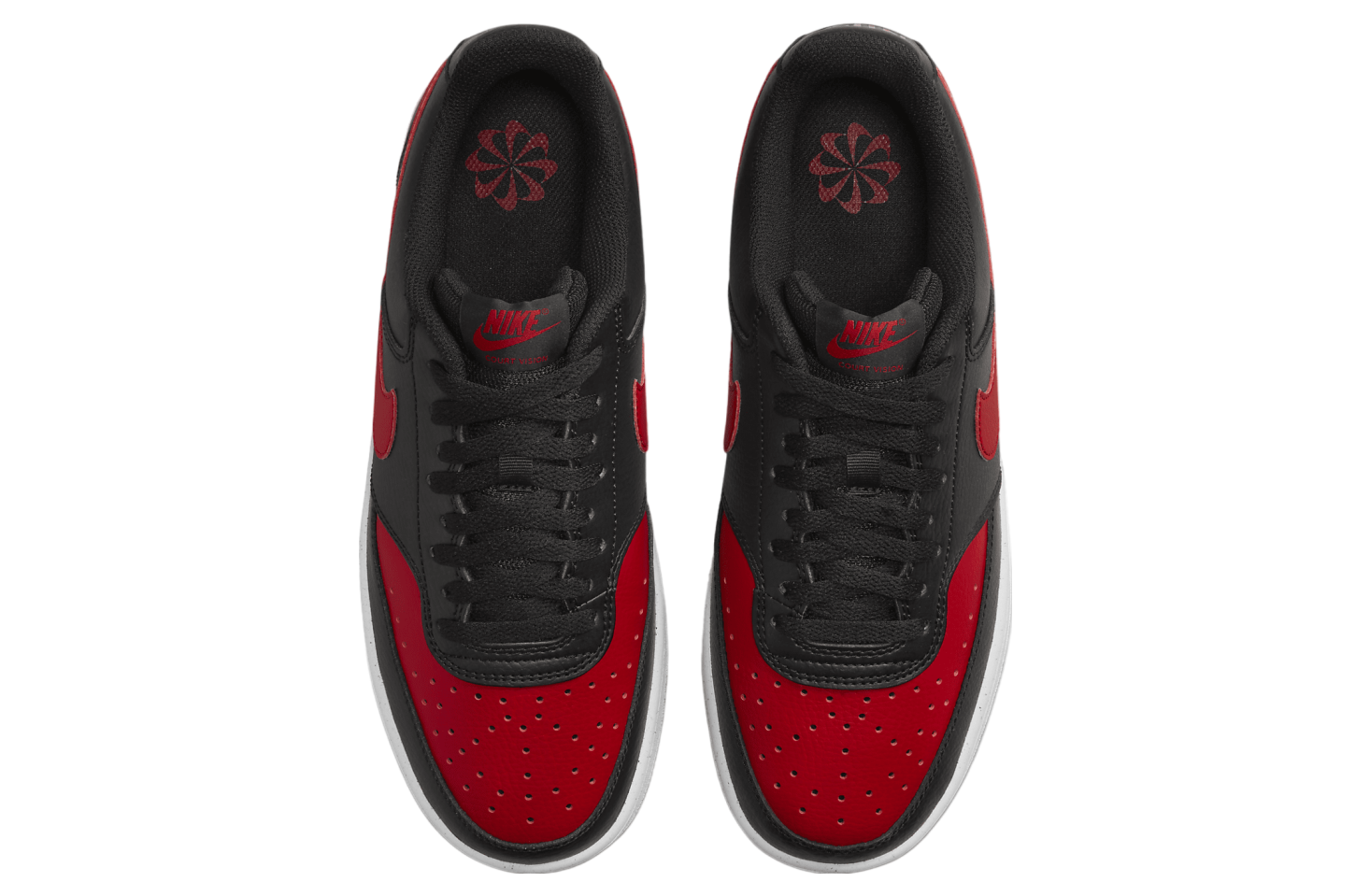 Nike Court Vision Low Next Nature Black / University Red