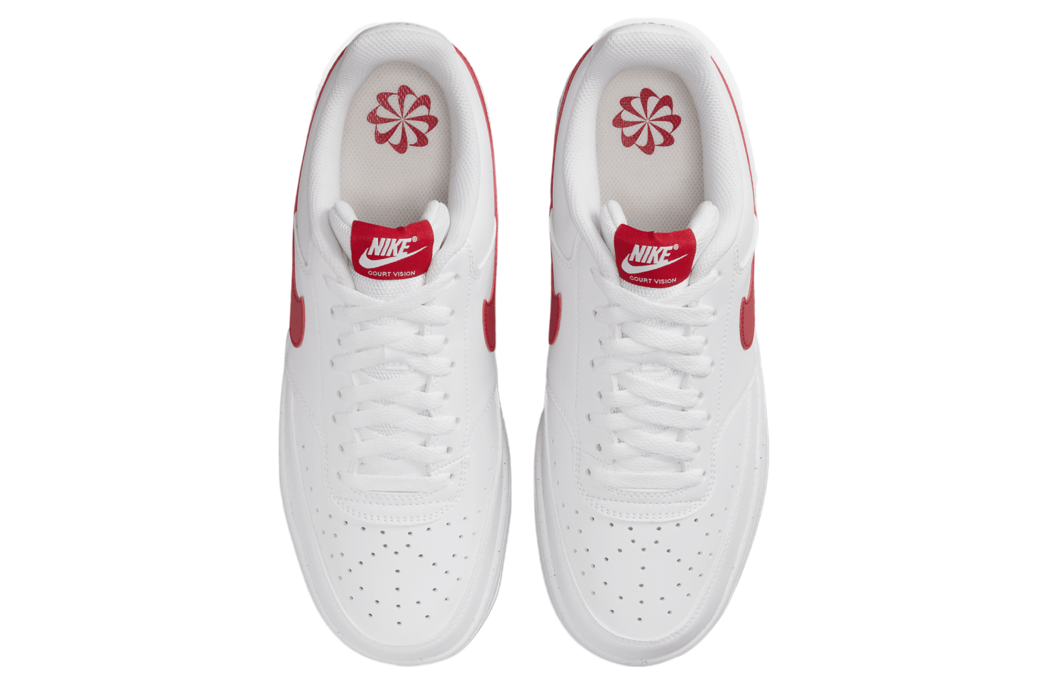 Nike Court Vision Low Next Nature White / University Red