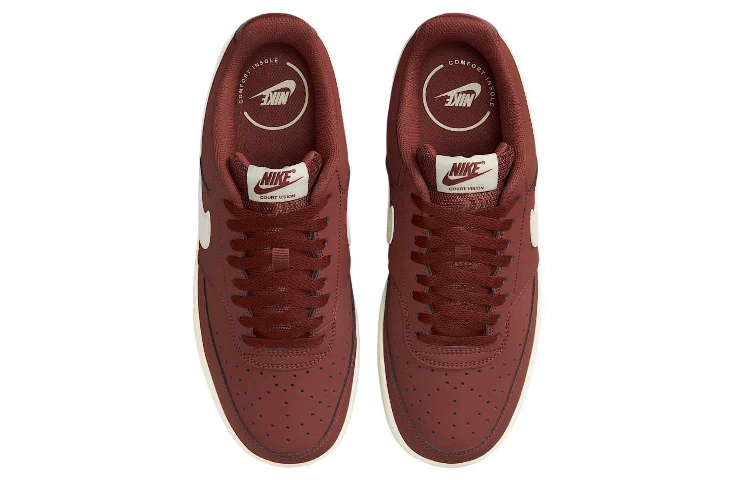 Nike Court Vision Low Premium Red Sepia / Pale Ivory
