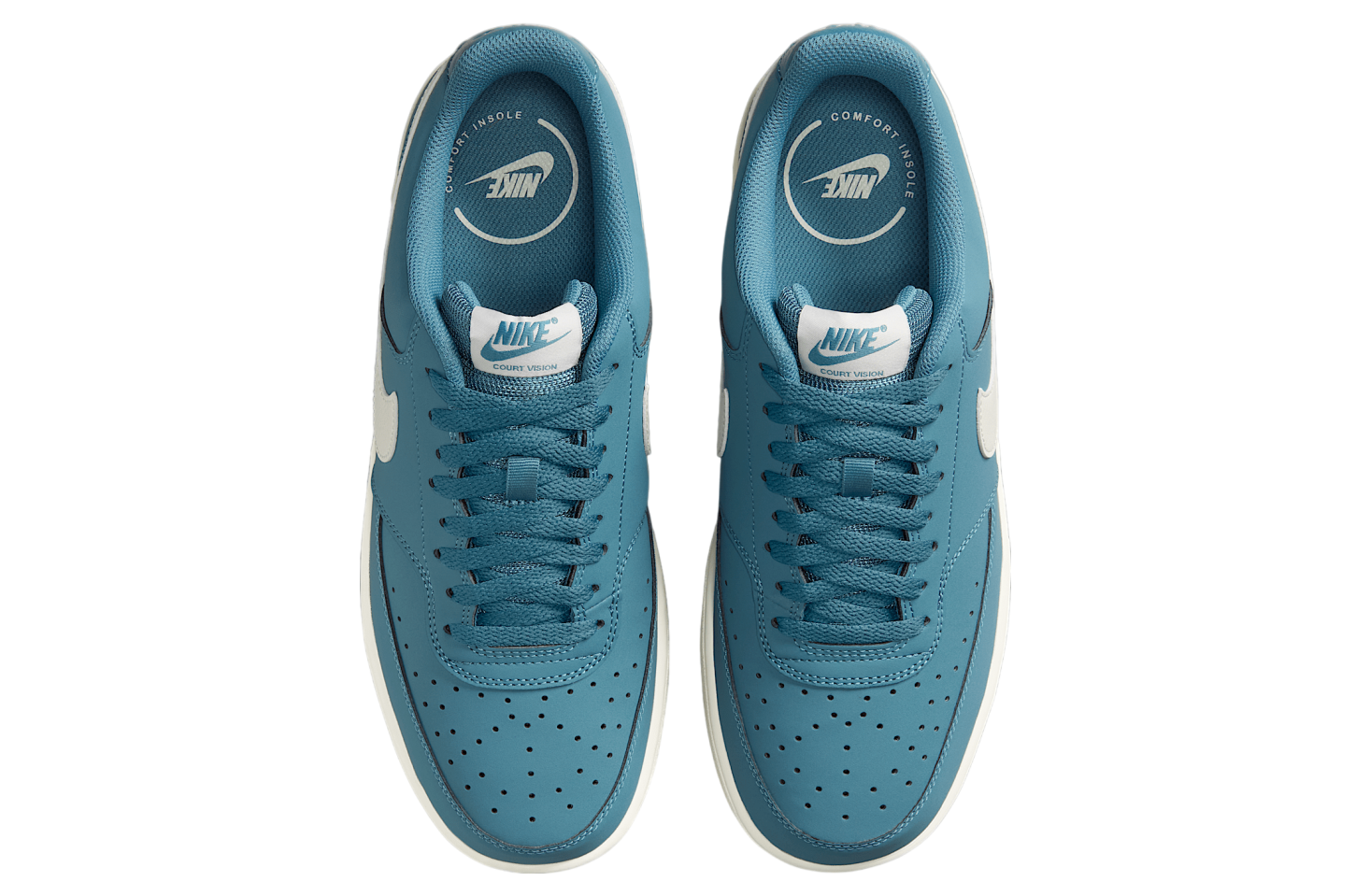 Nike Court Vision Low Premium Smokey Blue / Sail