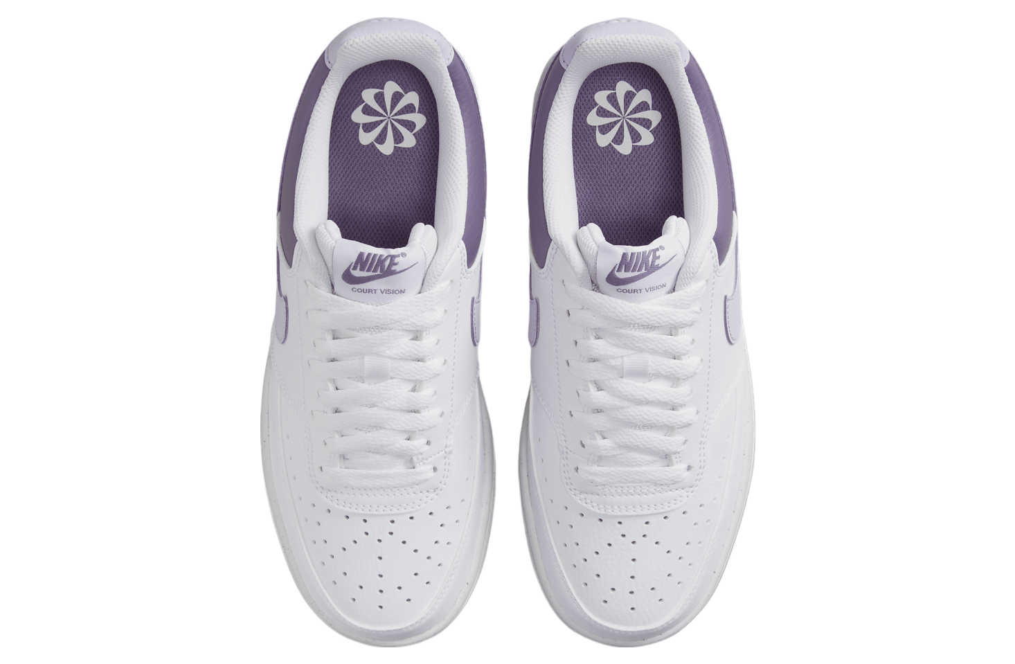 Nike Court Vision Low White / Lilac Bloom