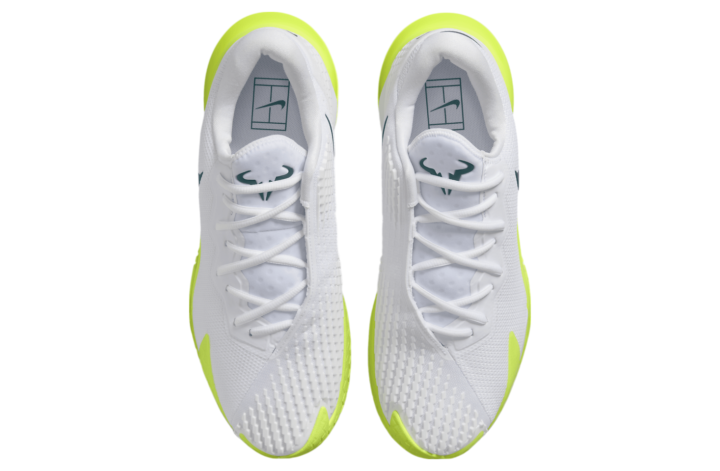 Nike Court Zoom Vapor Cage 4 Rafa White / Volt (Hard Court)