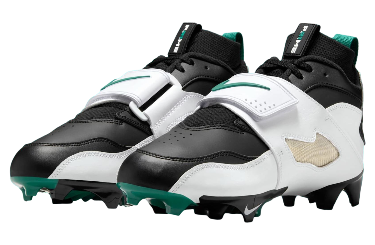 Nike Diamond Turf TD Cleats Black / White / Mystic Green