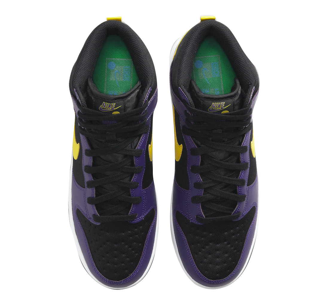 Nike Dunk High EMB Lakers DH0642-001