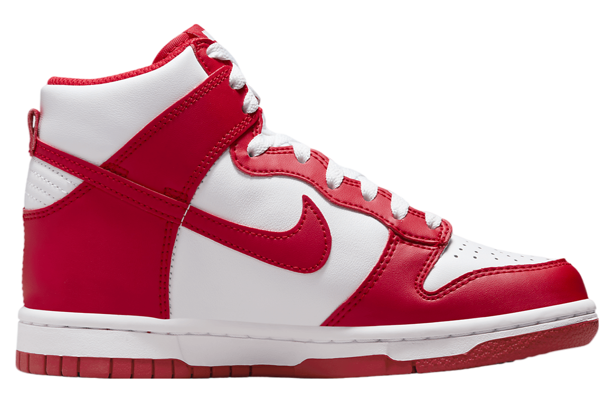 Nike Dunk High GS White / University Red