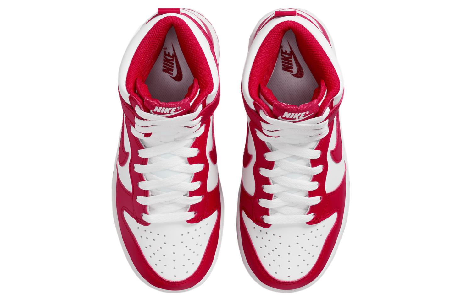 Nike Dunk High GS White / University Red