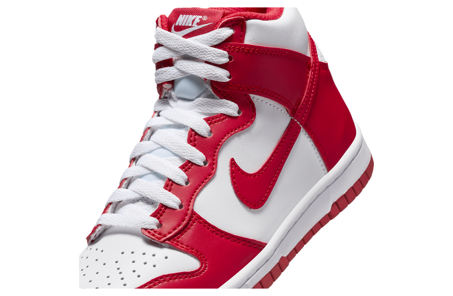 Nike Dunk High GS White / University Red