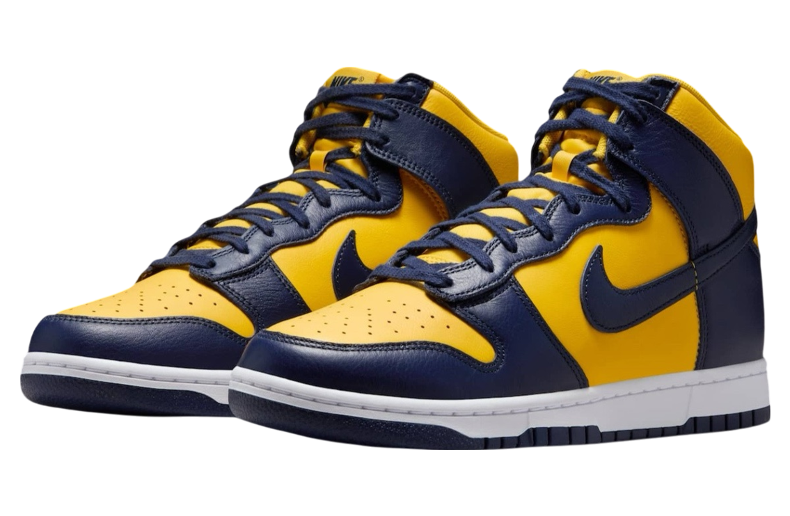 Nike Dunk High Michigan Midnight Navy / Varsity Maize