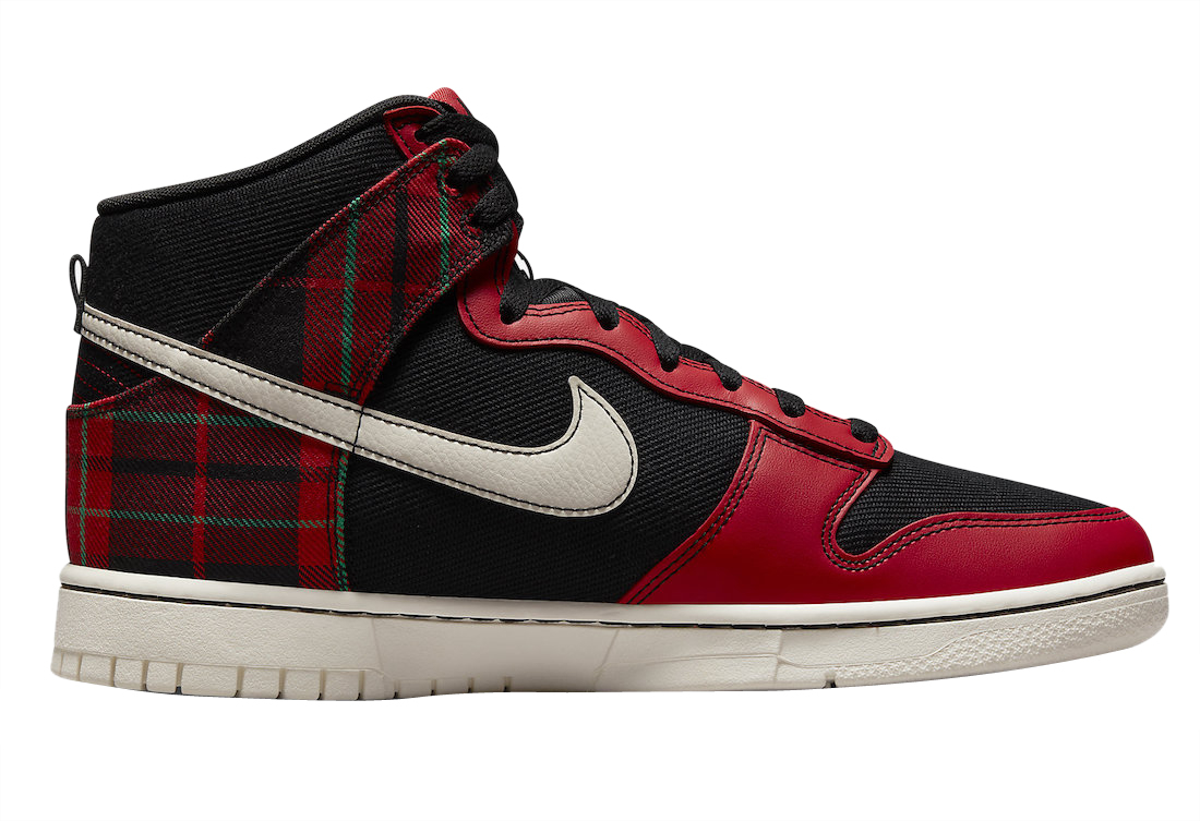 Nike Dunk High Plaid Red Black DV0826-001 - KicksOnFire.com