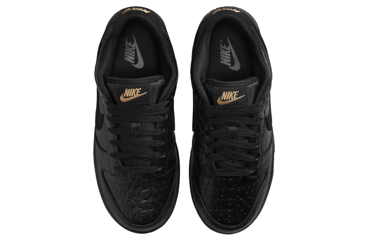 Nike Dunk Low Black / Metallic Gold
