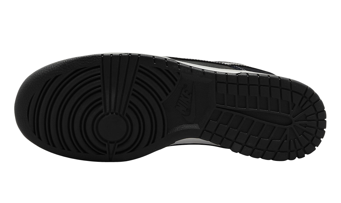 Nike Dunk Low Black White Airbrush Swoosh FD6923-001