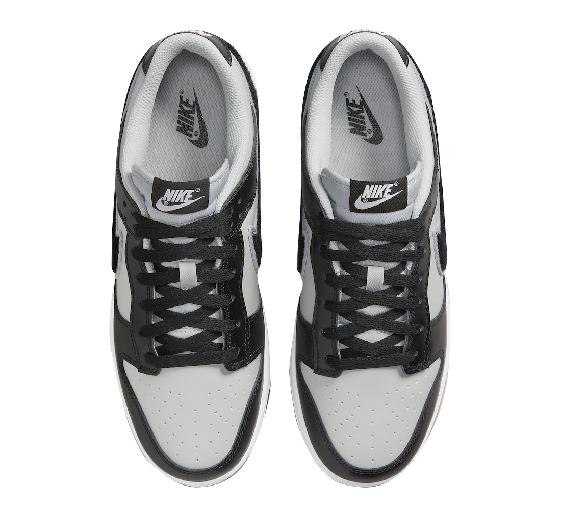 Nike Dunk Low Chenille Swoosh Grey Black DQ7683-001