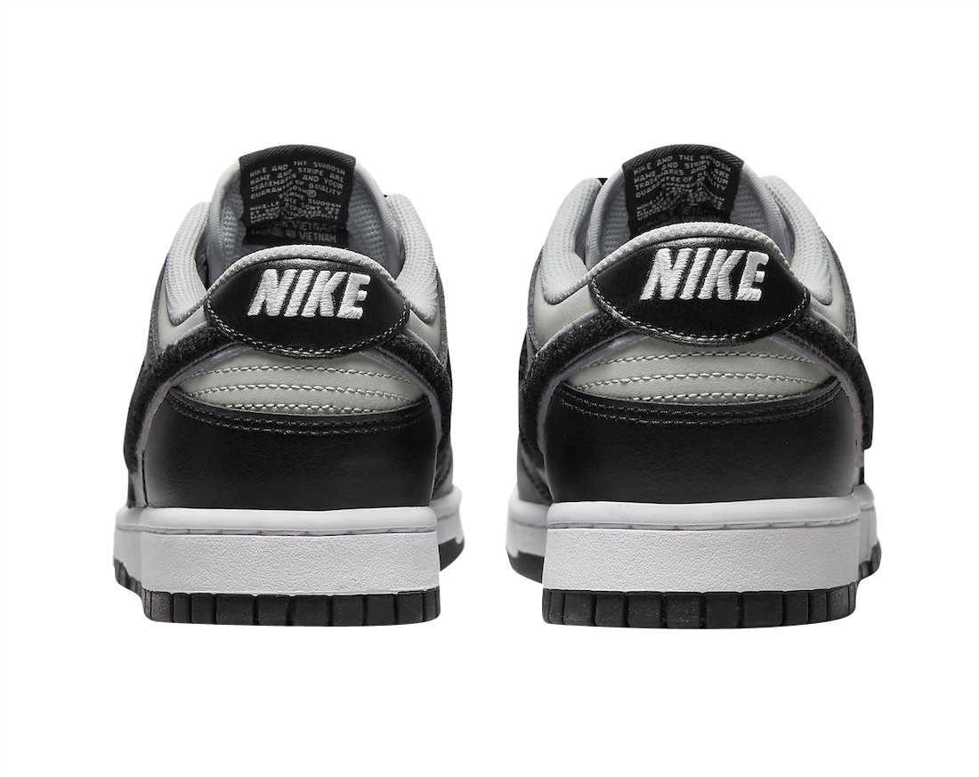 Nike Dunk Low Chenille Swoosh Grey Black DQ7683-001