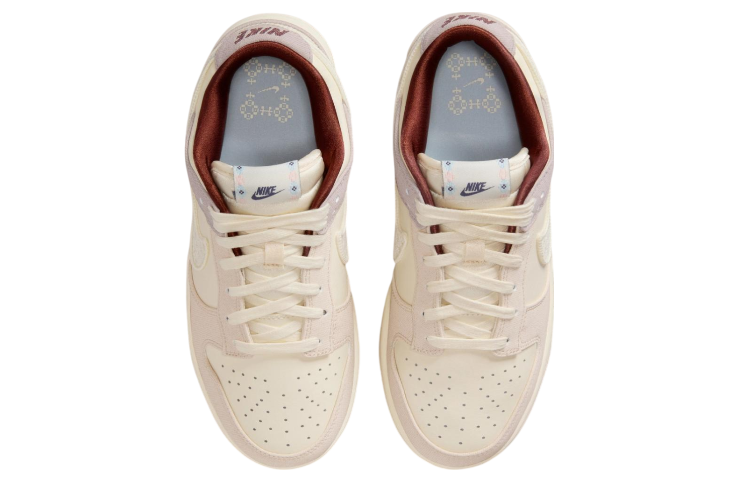 Nike Dunk Low Crochet Swoosh Soft Pearl / Malt