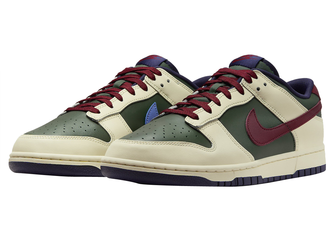 Nike dunks hotsell cream burgundy gray