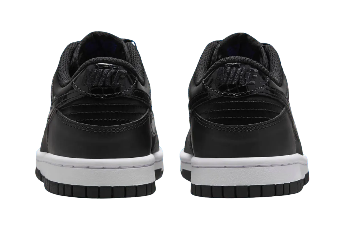 Nike Dunk Low GS Black Croc Swoosh