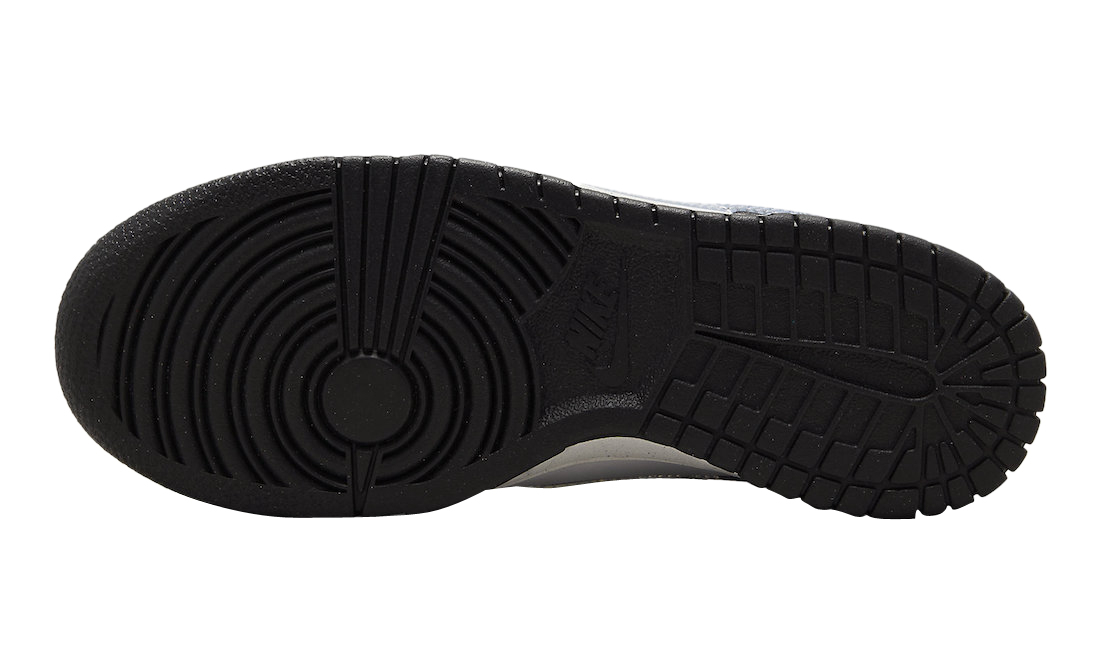 Nike Dunk Low Blue Swoosh Black White Panda Shoes FD0689-001 (GS
