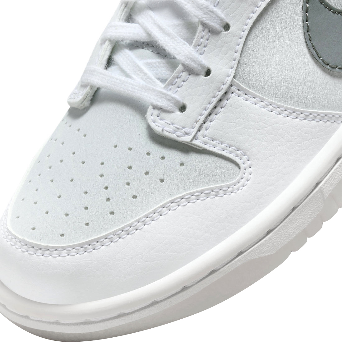 Nike Dunk Low GS Grey White Reflective Swoosh FV0365-100
