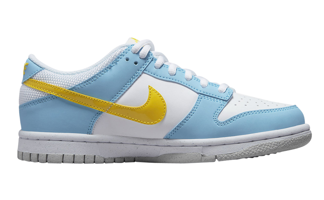 Nike Dunk Low GS Next Nature White Blue Yellow DX3382-400