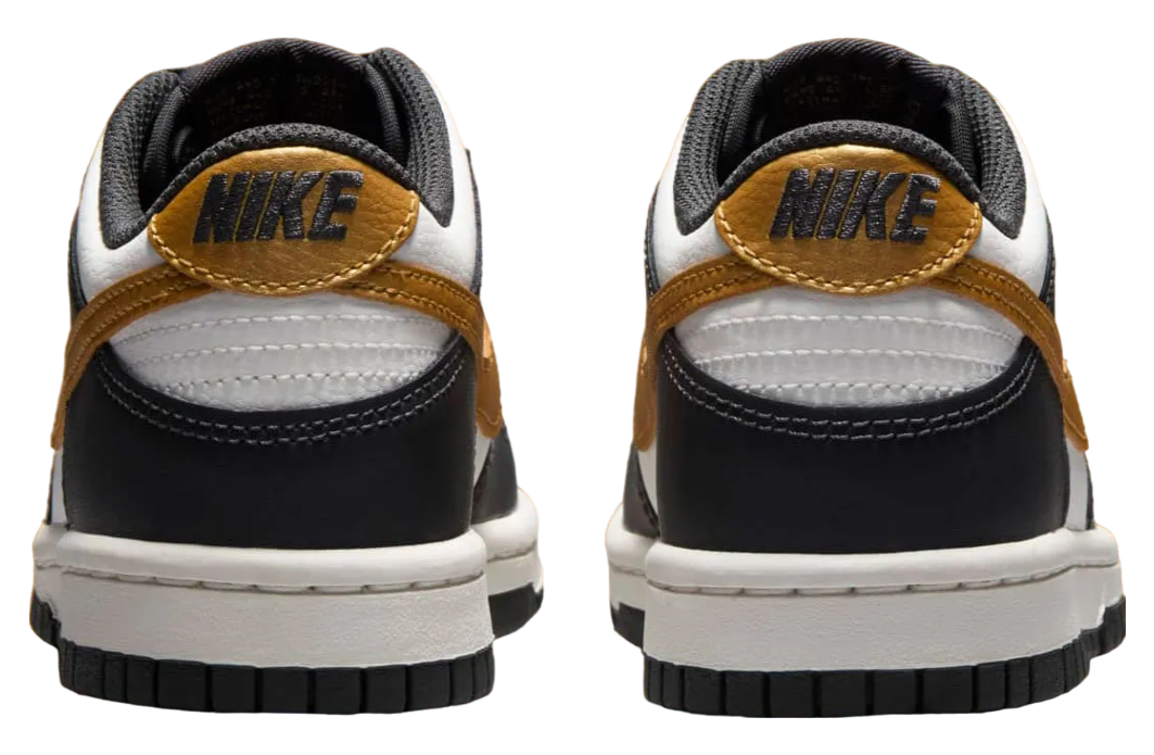 Nike Dunk Low GS White / Black / Metallic Gold