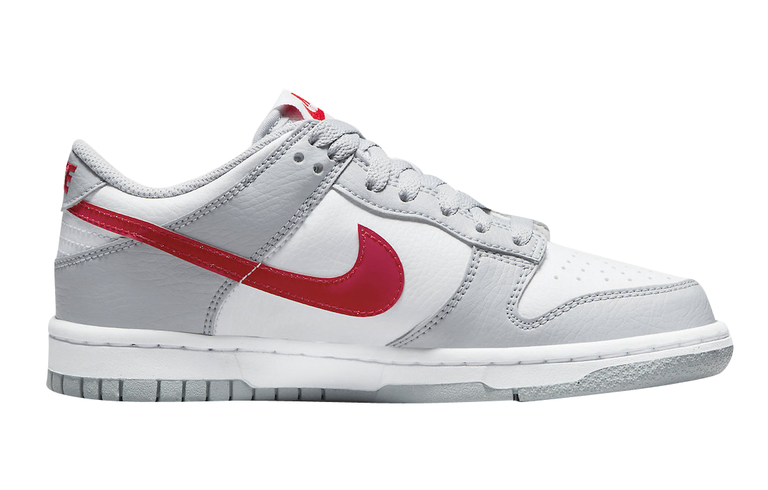 Nike Dunk Low GS White Grey Red