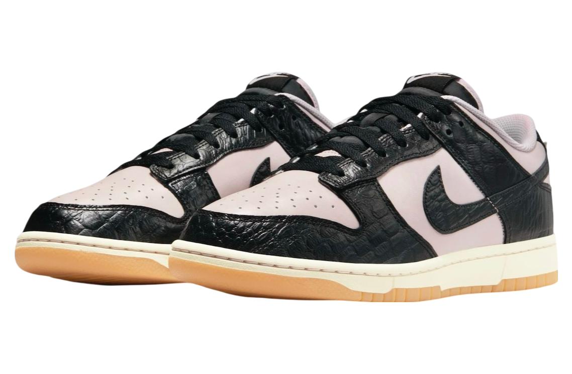 Nike Dunk Low Pink Black Croc