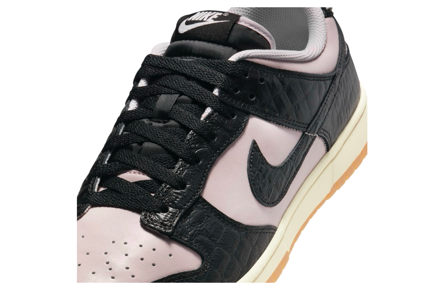 Nike Dunk Low Pink Black Croc