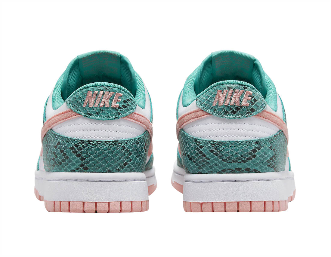 Nike Dunk Low Teal Snakeskin - Jul 2022 - DR8577-300