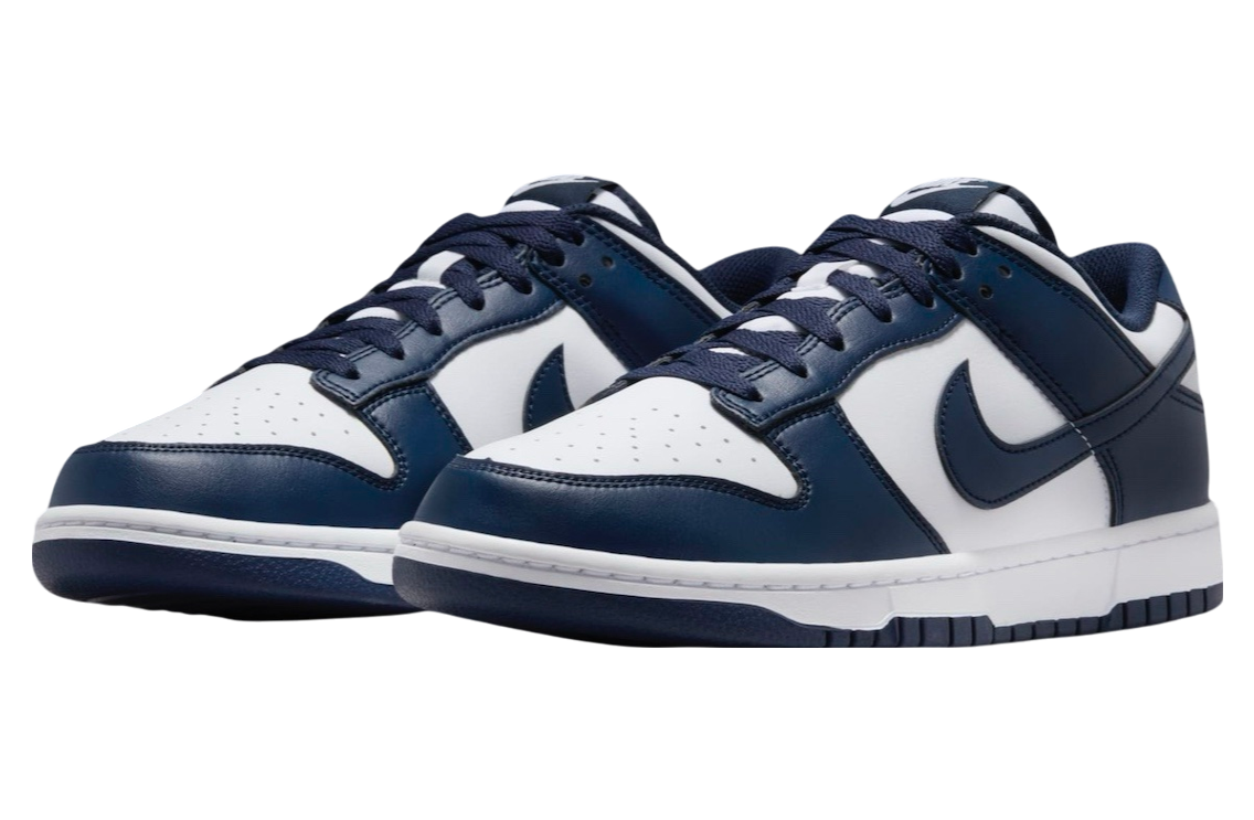 Nike Dunk Low White / Midnight Navy