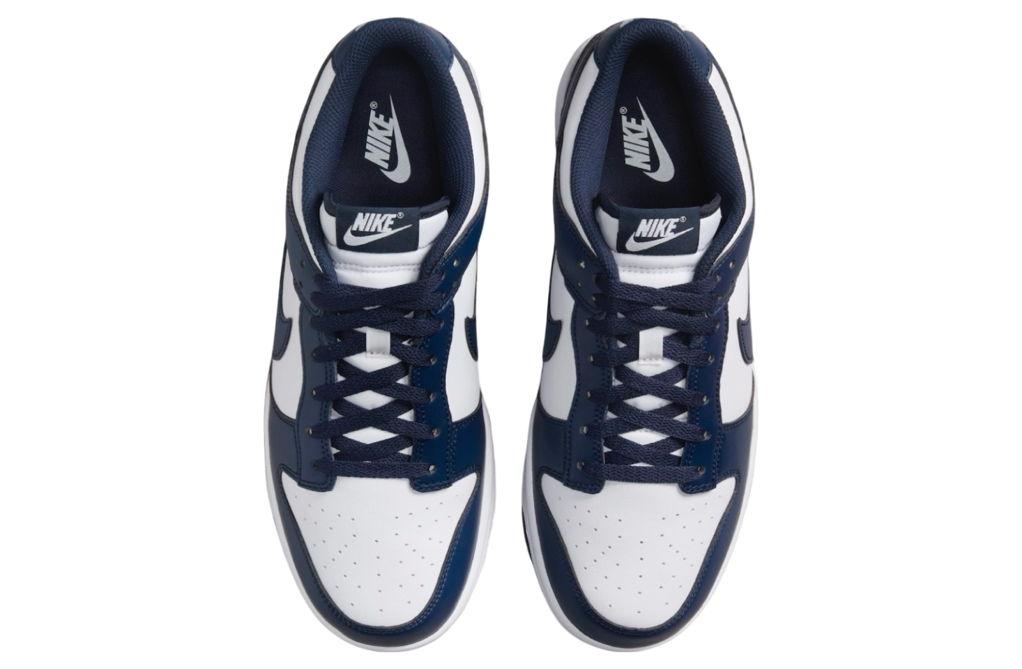 Nike Dunk Low White / Midnight Navy