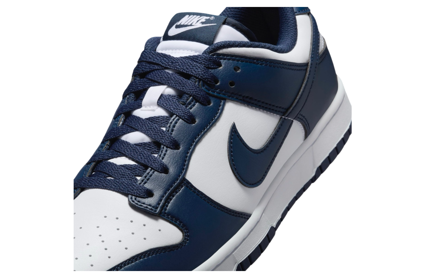 Nike Dunk Low White / Midnight Navy