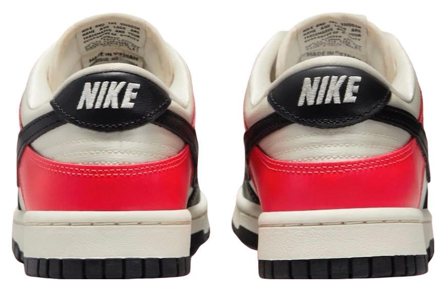 Nike Dunk Low WMNS Black Toe / Bright Crimson