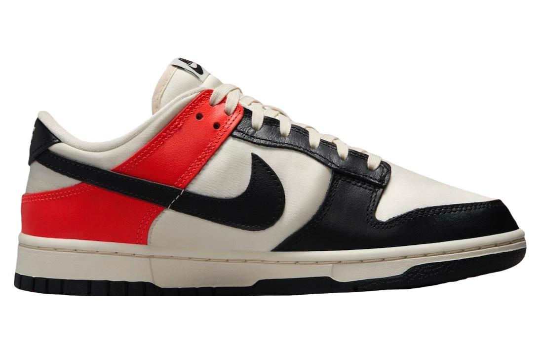 Nike Dunk Low WMNS Black Toe / Bright Crimson