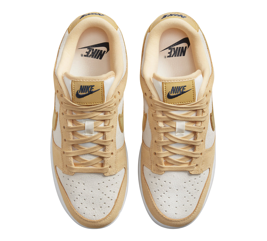 Nike Dunk Low WMNS Gold Suede DV7411 - 200