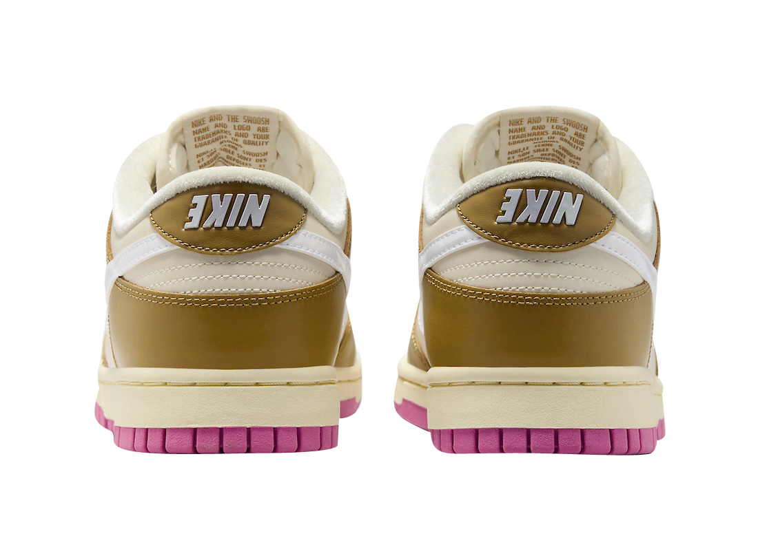Nike Dunk Low WMNS Just Do It Bronzine Playful Pink FD8683-700