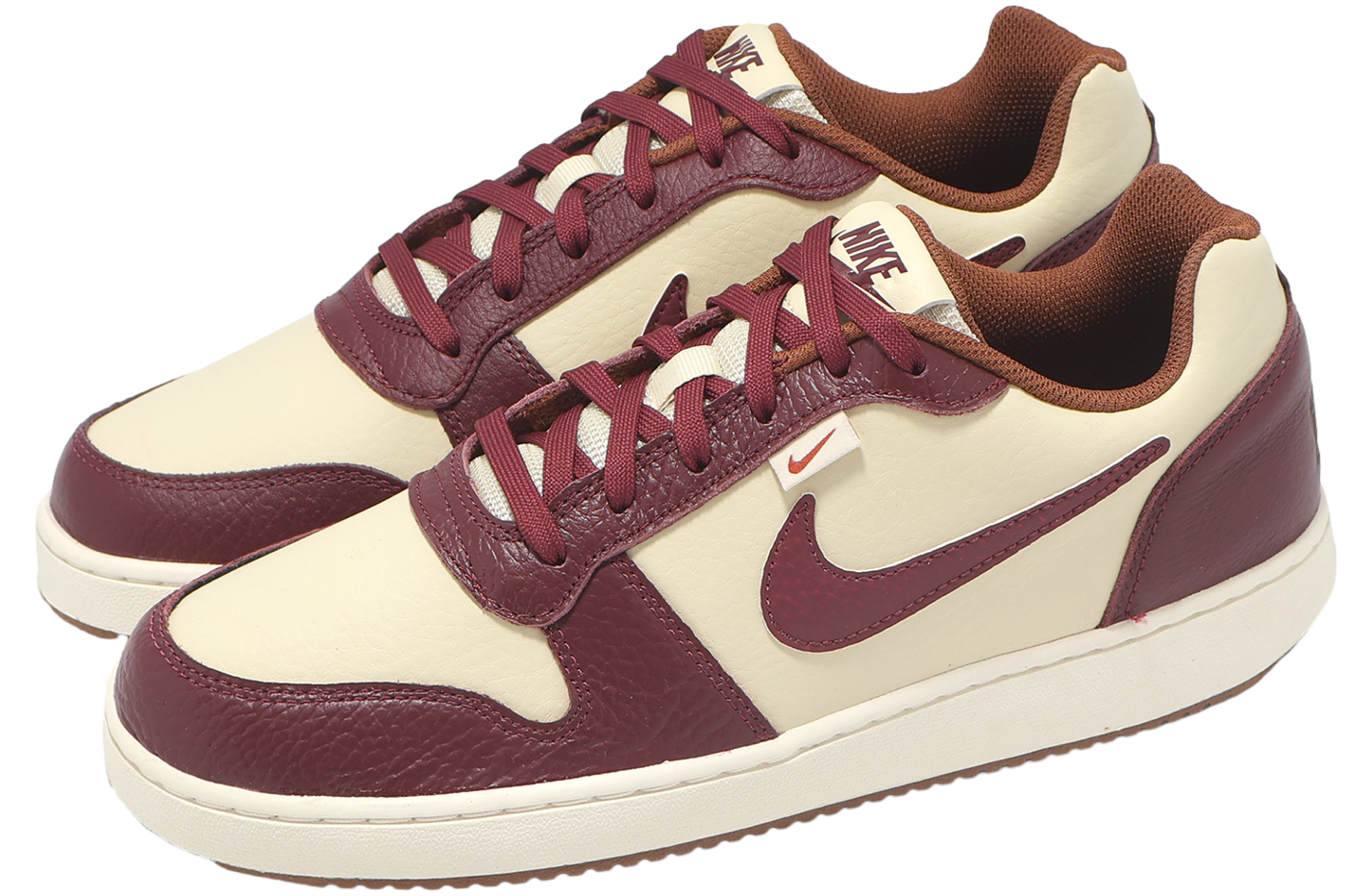 Nike Ebernon Low PREM Lt Khaki / Dark Team Red